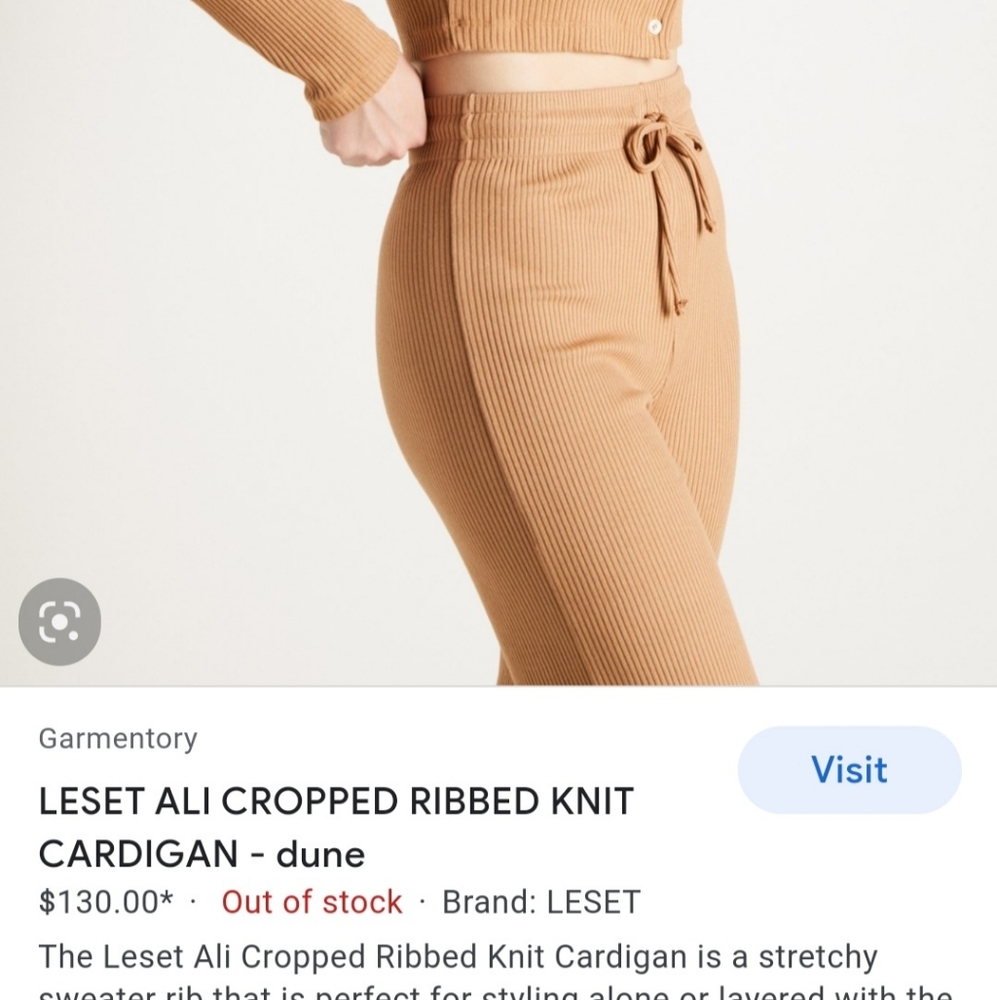 NWT Leset cropped cardigan - Picture 3 of 6